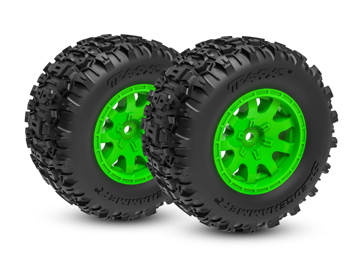 Mini Maxx Front Wheels w/ Sledgehammer Tires