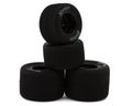 Pre-Mounted 1/18 Super Modified Hoosier Tires (Black) (4) (F/R) (Soft)
