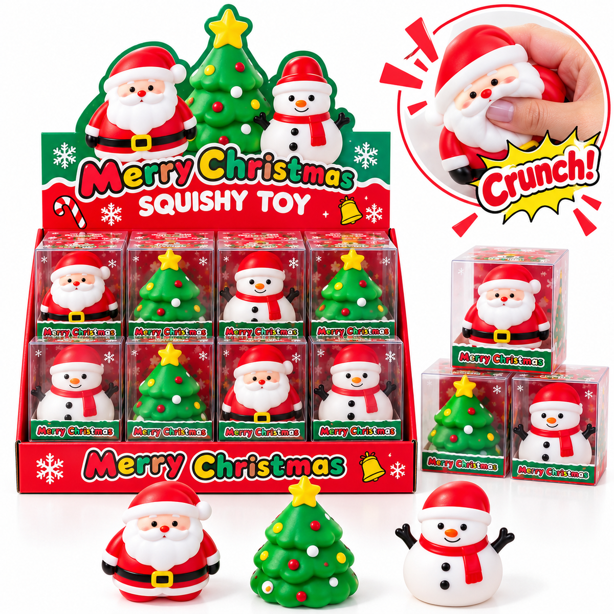 Merry Christmas Crunchy ASMR Squishy
