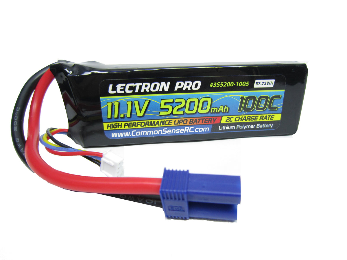11.1V 5200mAh 100C Lipo Battery