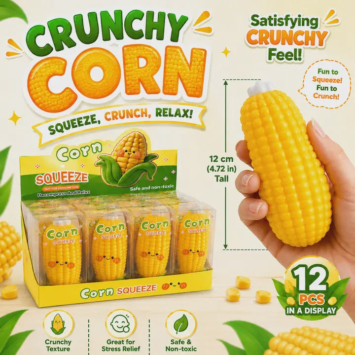 Crunchy Corn Squeeze ASMR Crunch Squishy