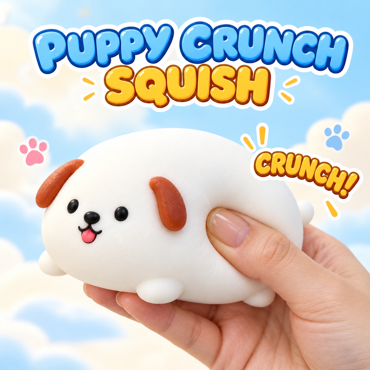 Puppy Crunch Squish ASMR Squishy