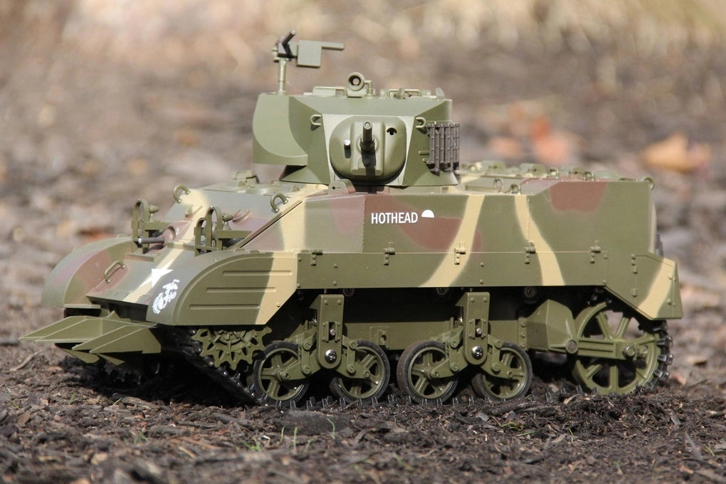 Coolbank US M5A1 Stuart Marine Corps Camo 1/16 Scale Tank - RTR (Two Batteries)