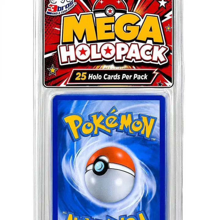 25-Card Mega Holo Pack Pokémon card lot