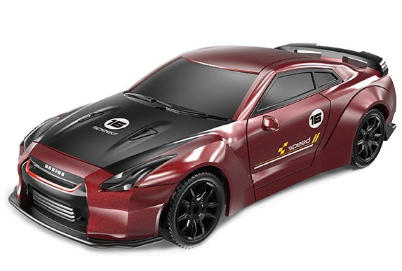 1:43 RC Drift Car - Nissan GTR, Red