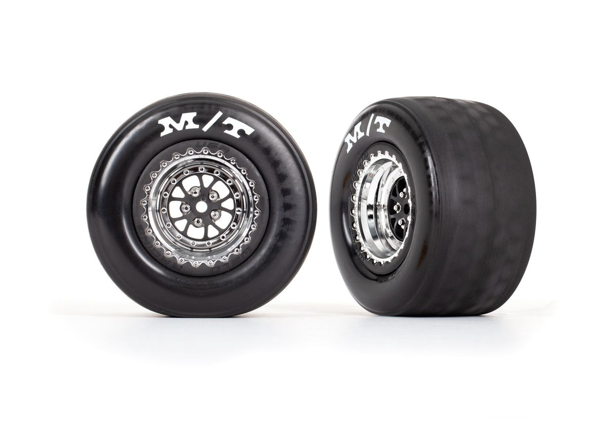 Drag Slash Weld Chrome Tires and Wheels