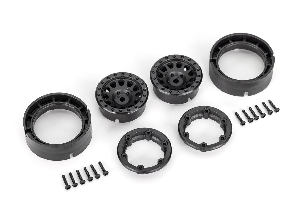 TRX-4M MTHD Wheels 105 BLK 1.0"