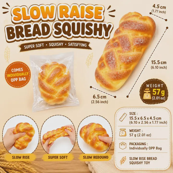 Slow Rise Bread Squishy - Super Soft Bakery