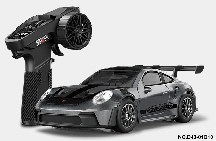 1:43 RC Alloy Porsche GT3 RS Drift Car - Silver