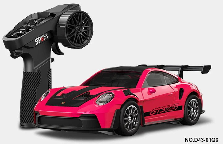 1:43 RC Alloy Porsche GT3 RS Drift Car - Pink