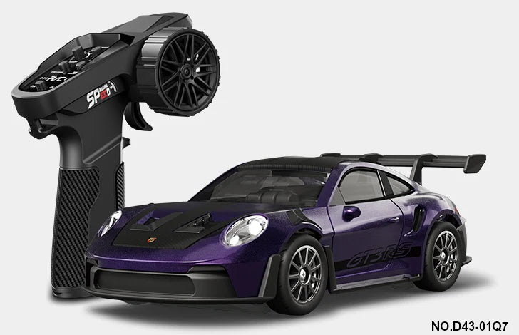 1:43 RC Alloy Porsche GT3 RS Drift Car - Purple