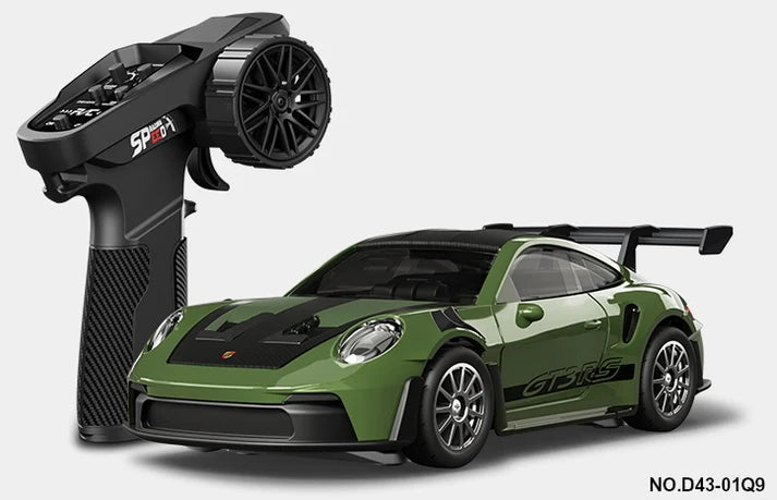 1:43 RC Alloy Porsche GT3 RS Drift Car - Green