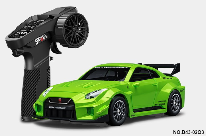 1:43 R/C Alloy Drift Car - Green