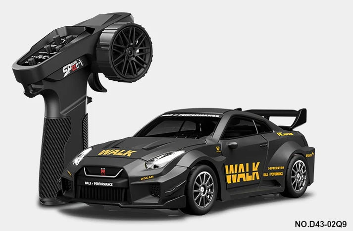 1:43 R/C Alloy Drift Car - Gray Yellow