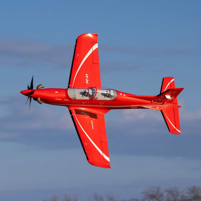 E-flite Pilatus PC-21 1.3m (1.45m Length) BNF Basic with AS3X and SAFE Select