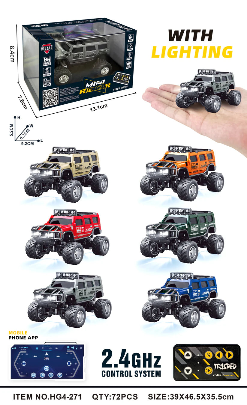 1:64 R/C Hummer RC Car with APP Control