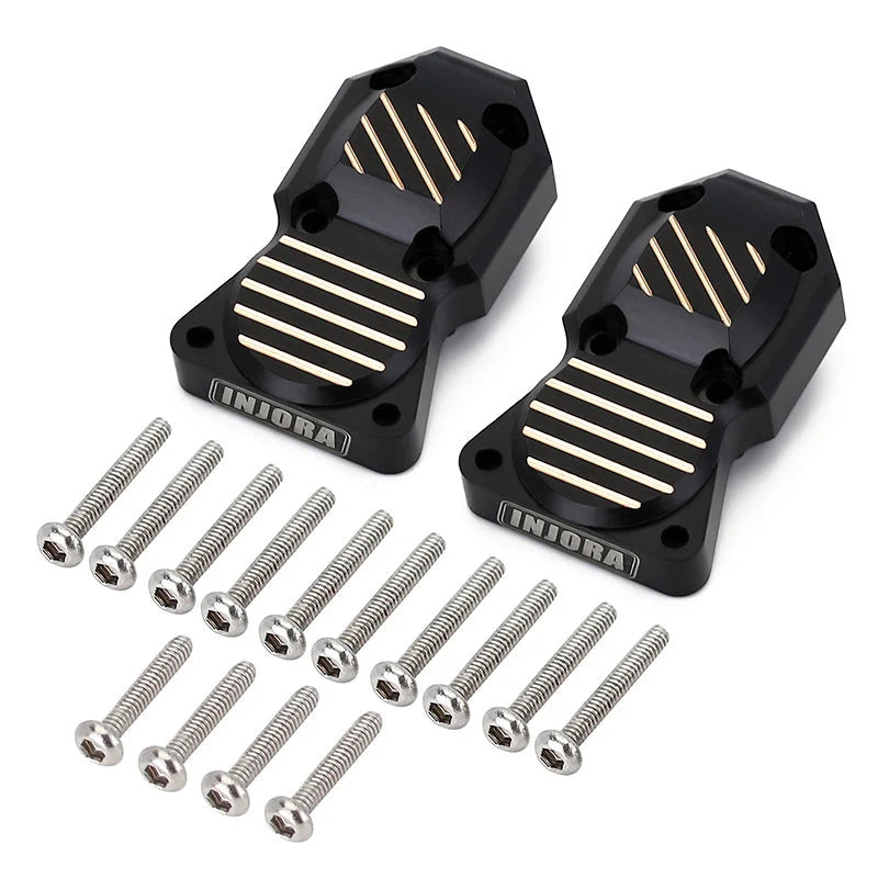 SCX24 Black Brass Diff Covers