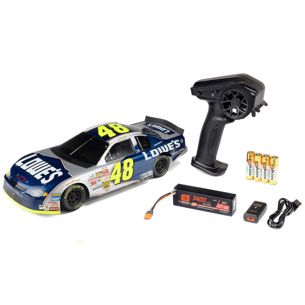 Losi 1/12 NASCAR RC Race Car Jimmie Johnson No. 48 Lowes Chevrolet Monte Carlo
