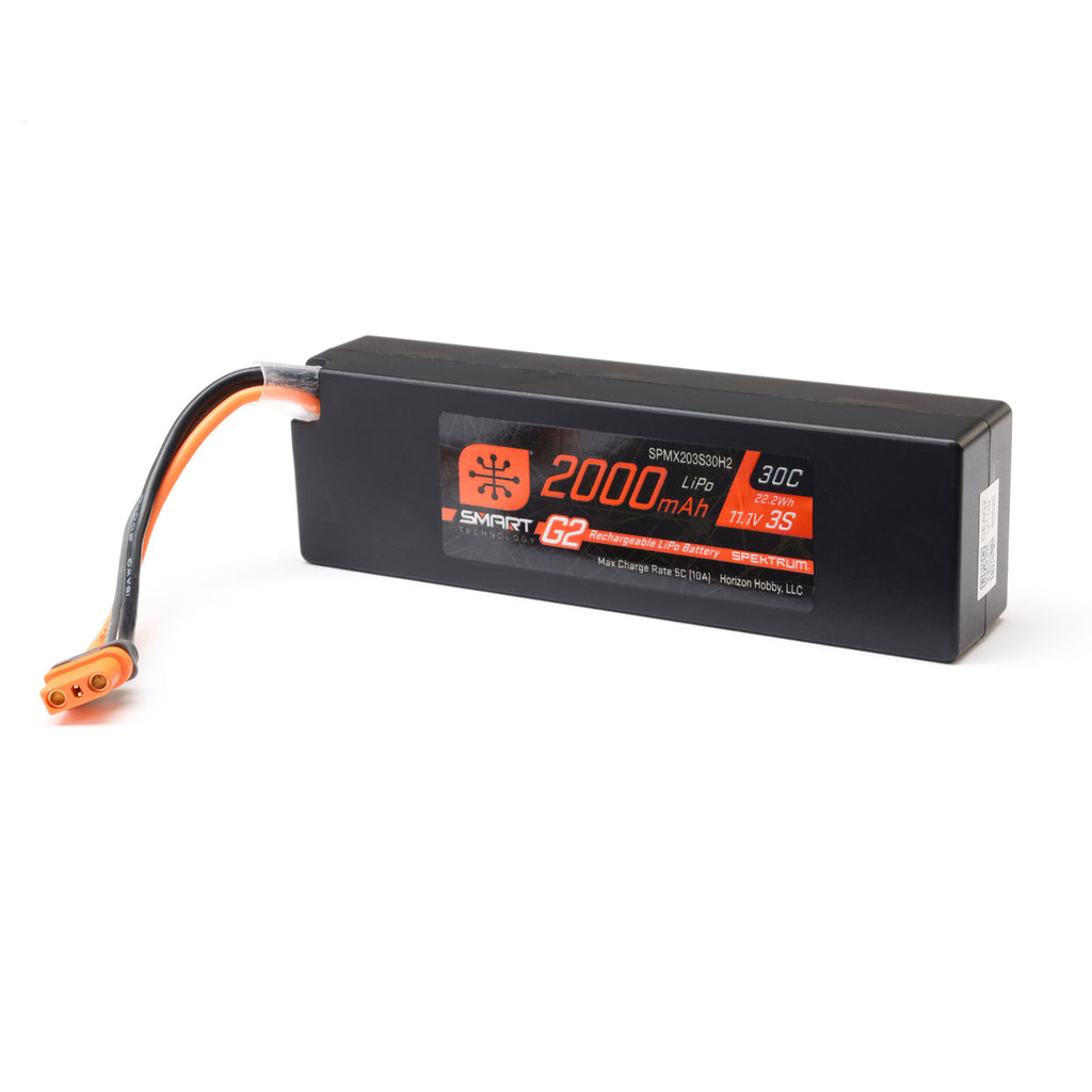 Spektrum 11.1V 2000mAh 3S 30C Smart G2 LiPo battery with IC2