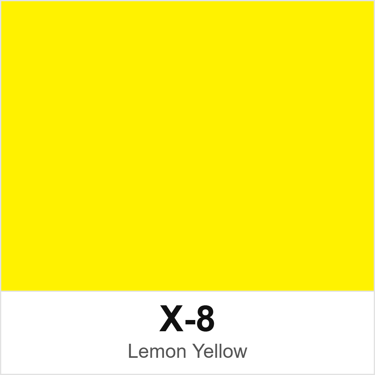 Tamiya X-8 Lemon Yellow colour swatch