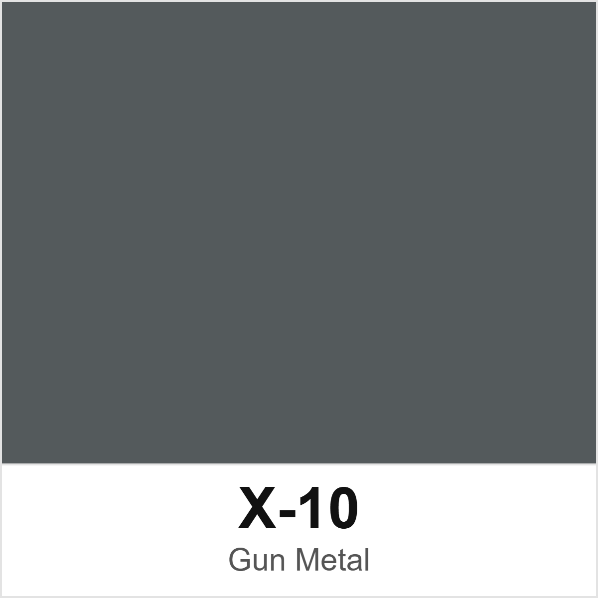 Tamiya X-10 Gun Metal colour swatch