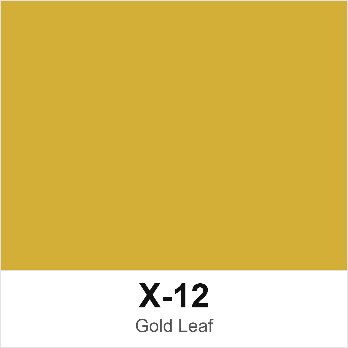 Tamiya X-12 Gold Leaf colour swatch