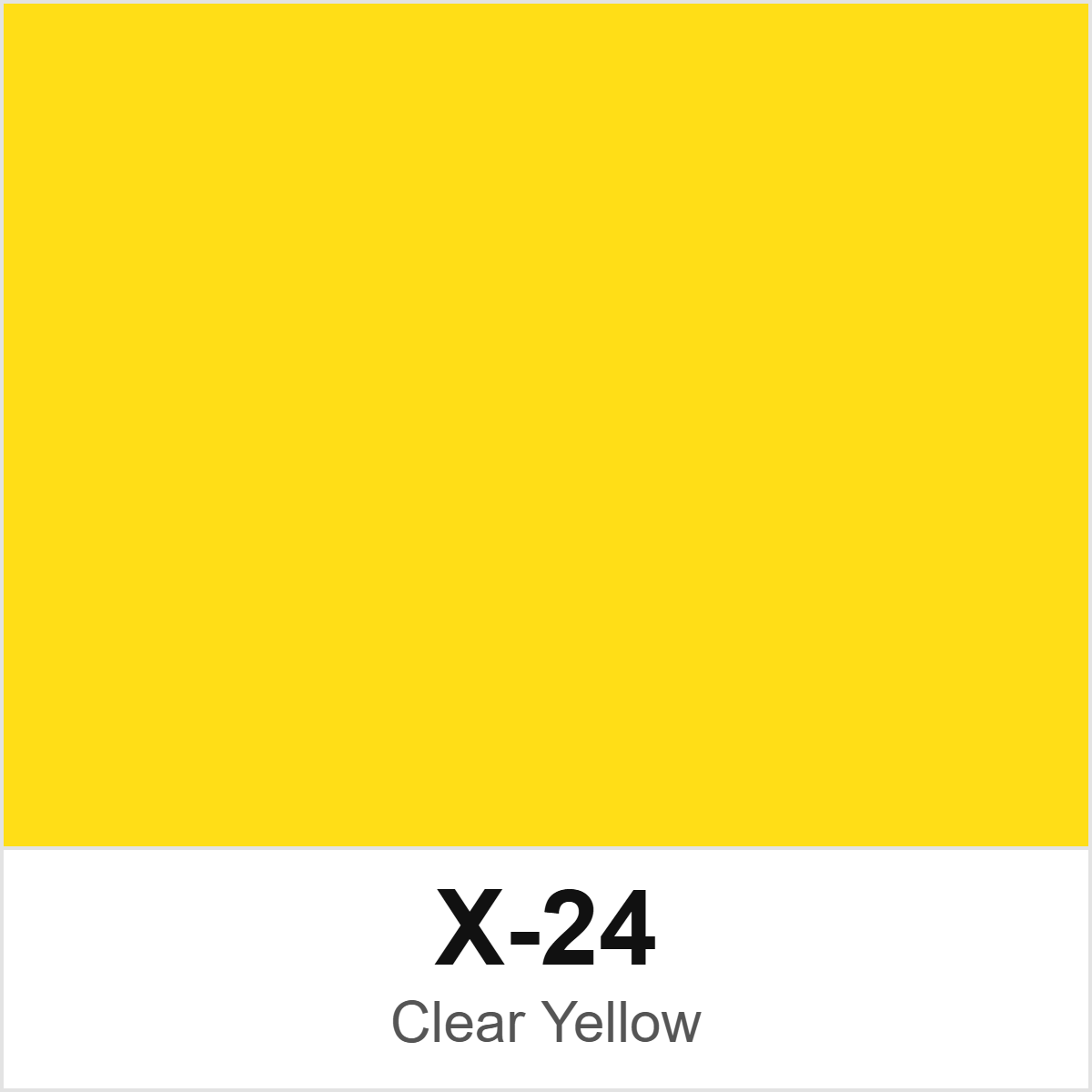 Tamiya X-24 Clear Yellow colour swatch