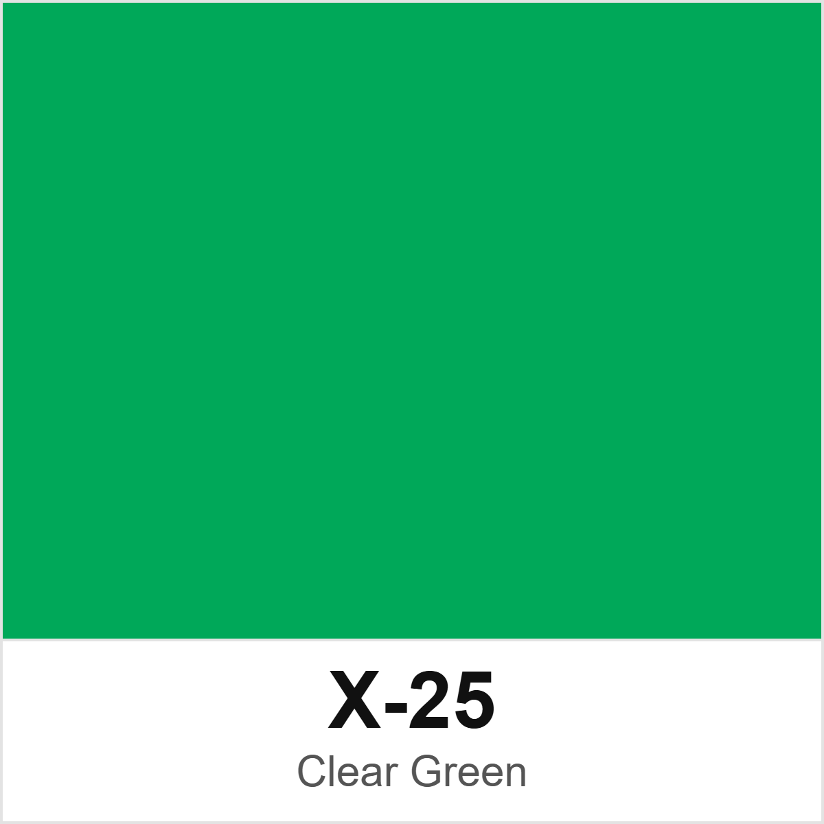 Tamiya X-25 Clear Green colour swatch