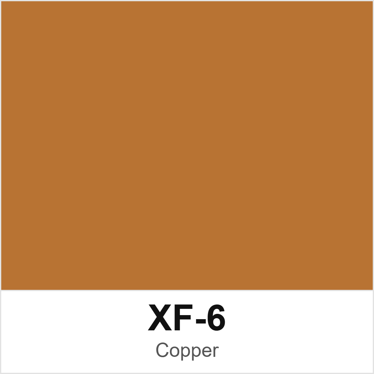 Tamiya XF-6 Copper colour swatch