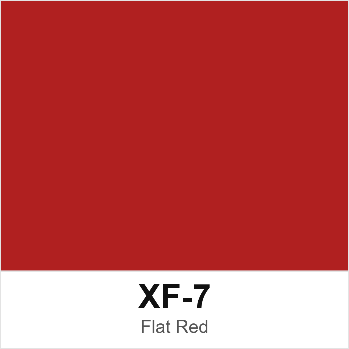 Tamiya XF-7 Flat Red colour swatch