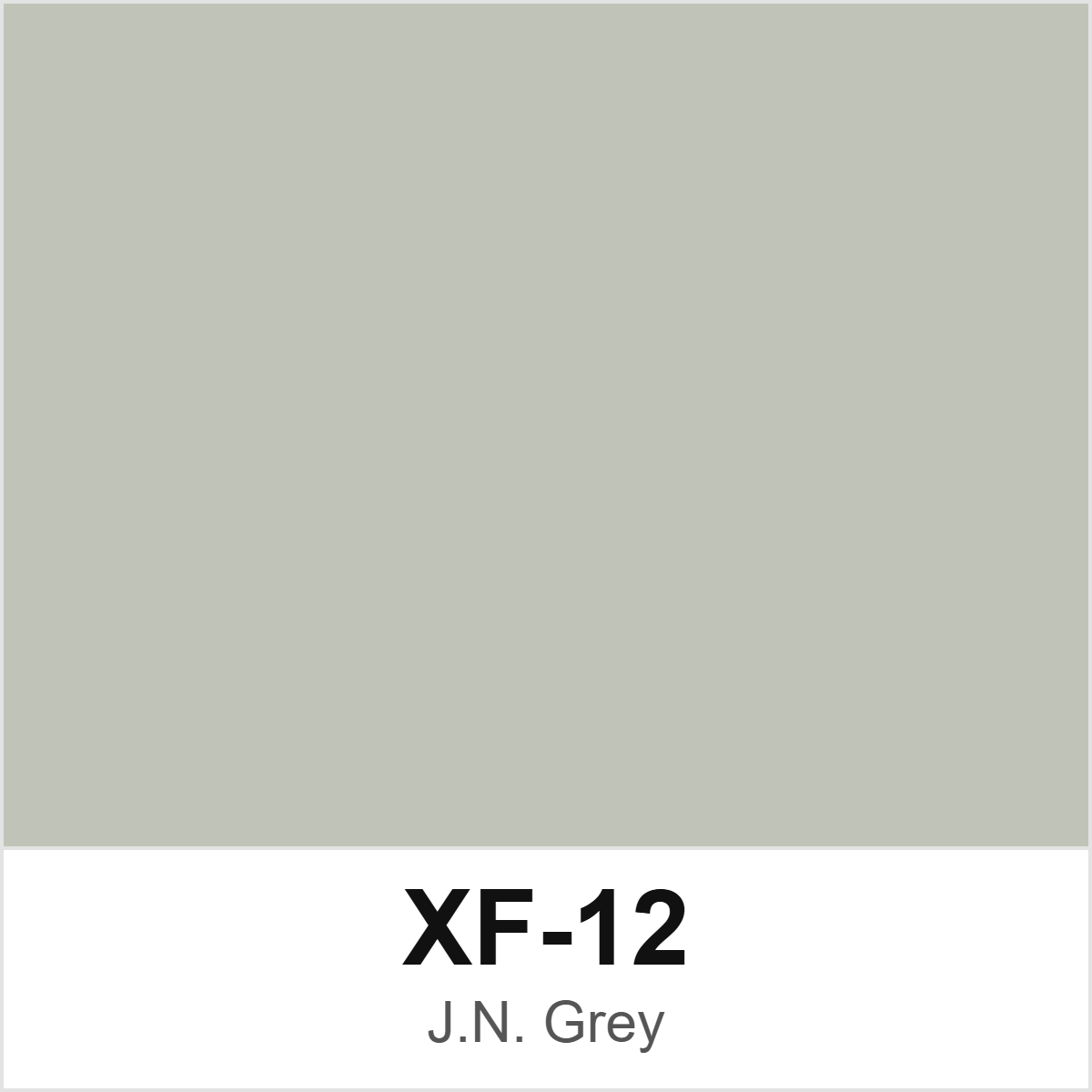 Tamiya XF-12 J.N. Grey colour swatch