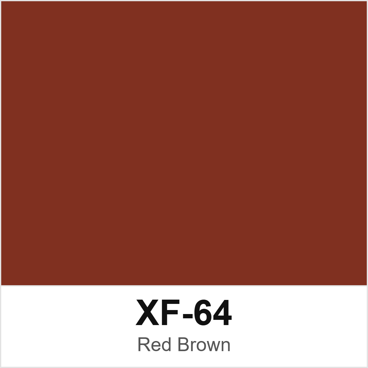 Tamiya XF-64 Red Brown colour swatch