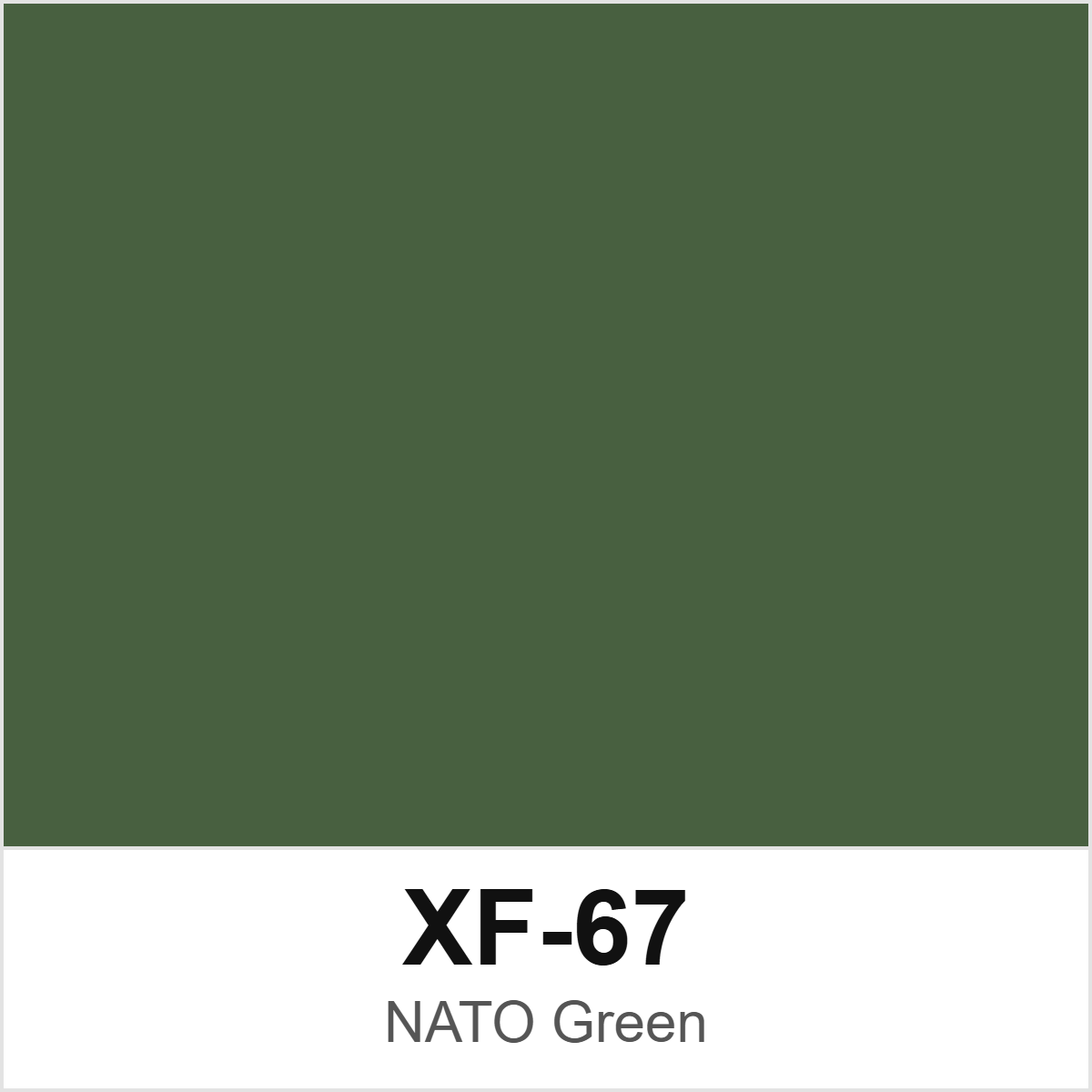 Tamiya XF-67 NATO Green colour swatch