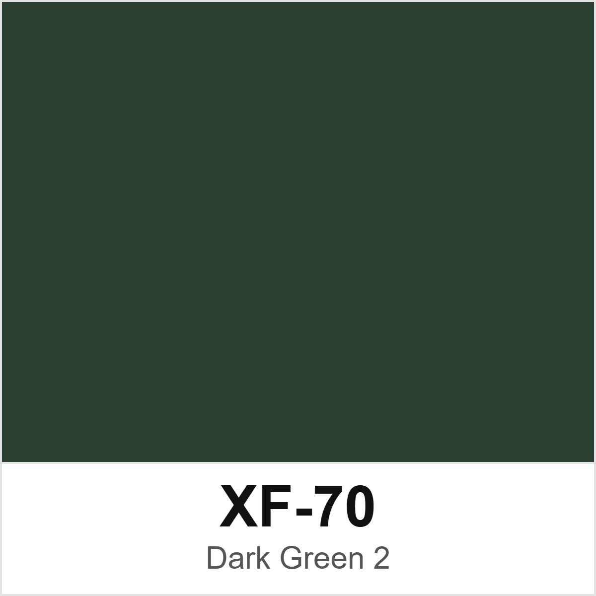 Tamiya XF-70 Dark Green 2 colour swatch