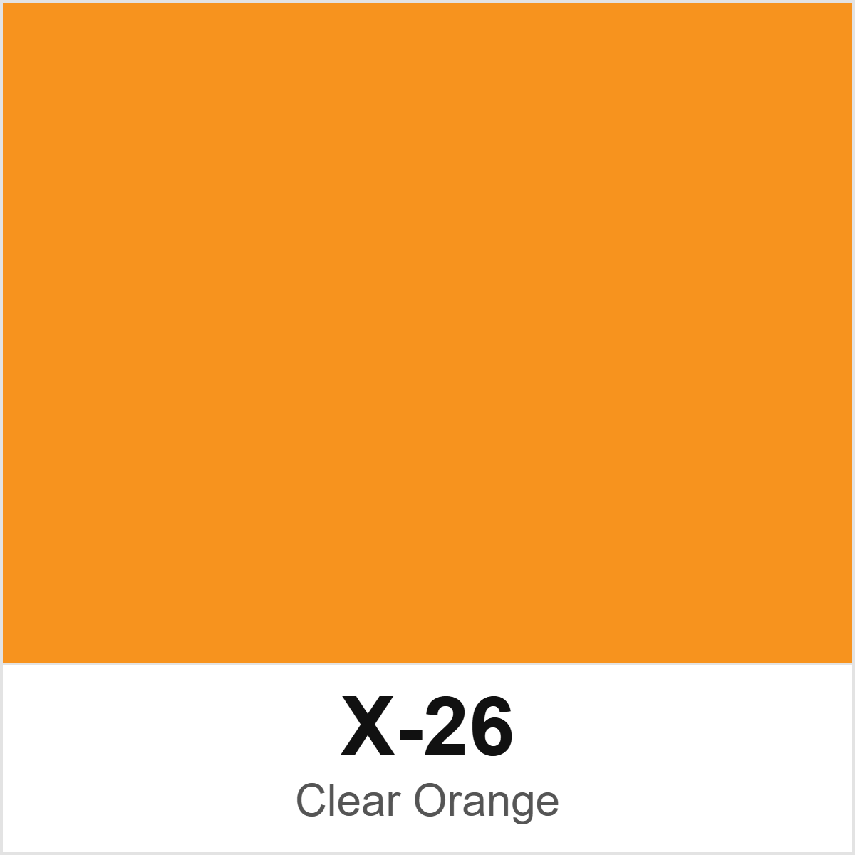 Tamiya X-26 Clear Orange colour swatch
