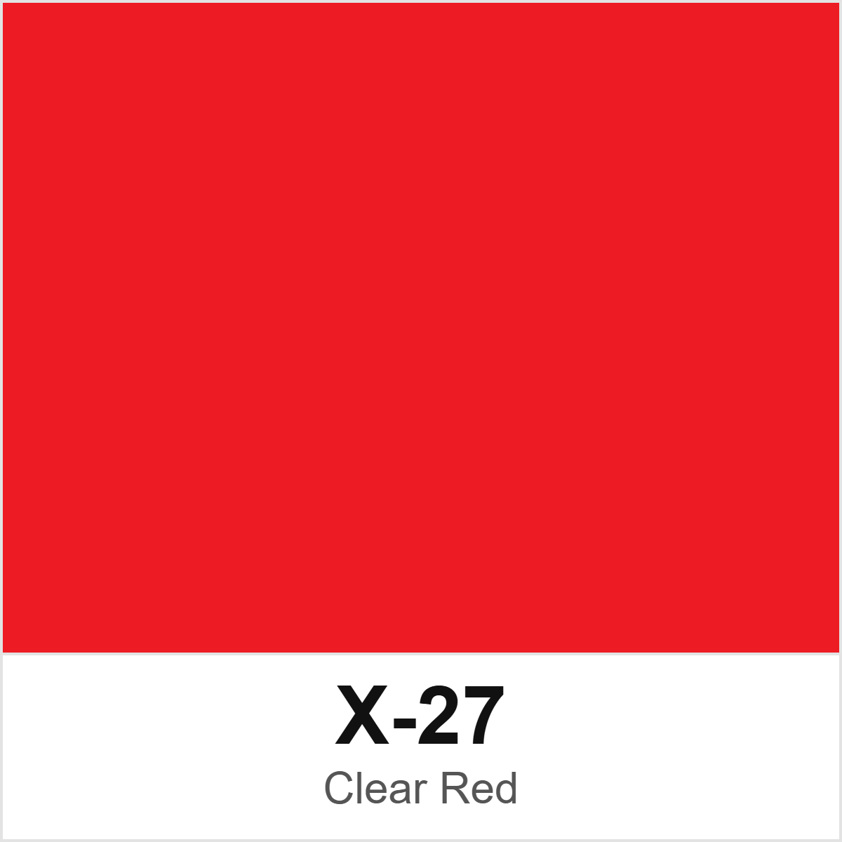 Tamiya X-27 Clear Red colour swatch
