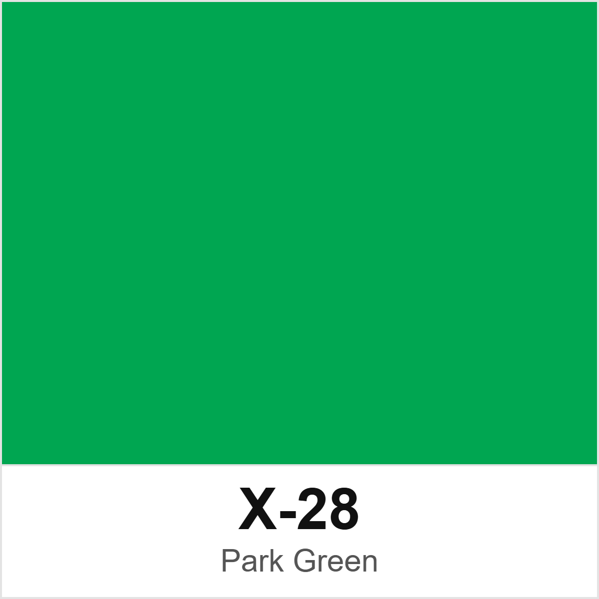 Tamiya X-28 Park Green colour swatch