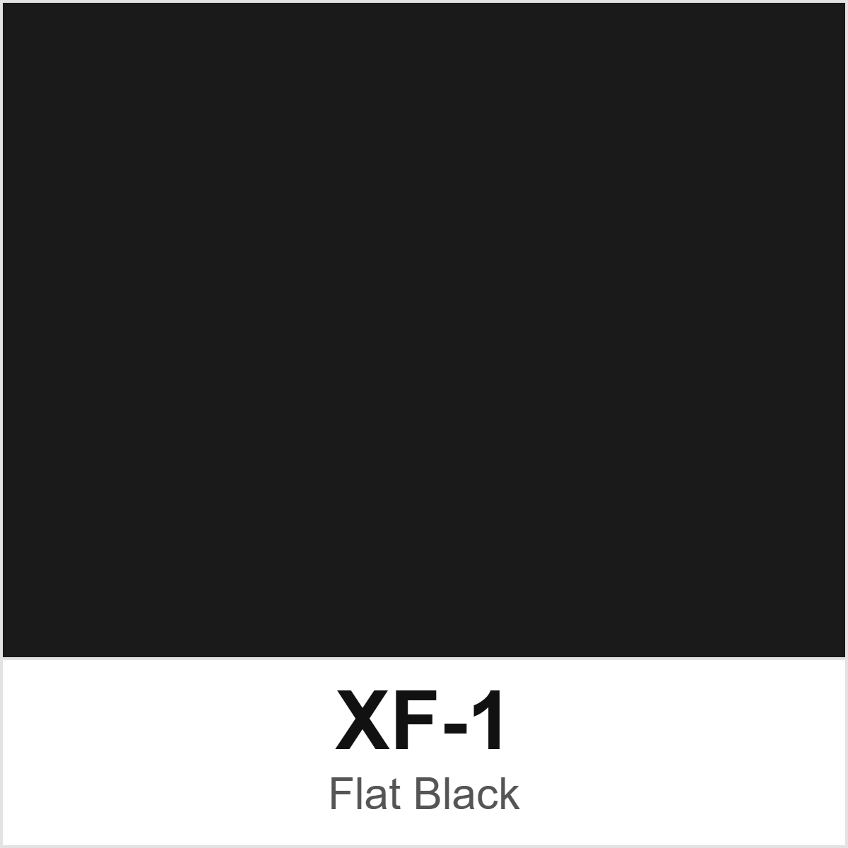 Tamiya XF-1 Flat Black colour swatch