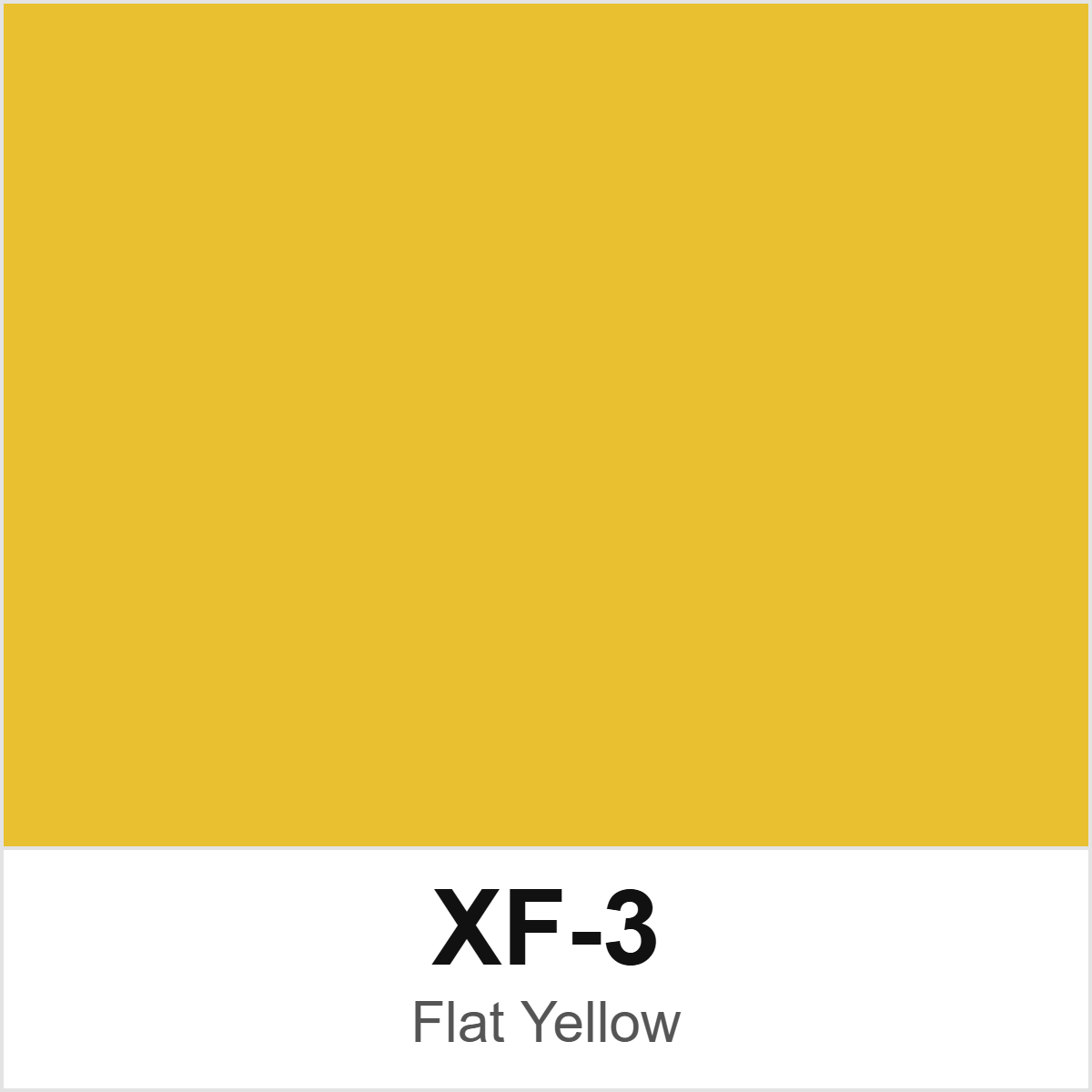 Tamiya XF-3 Flat Yellow colour swatch