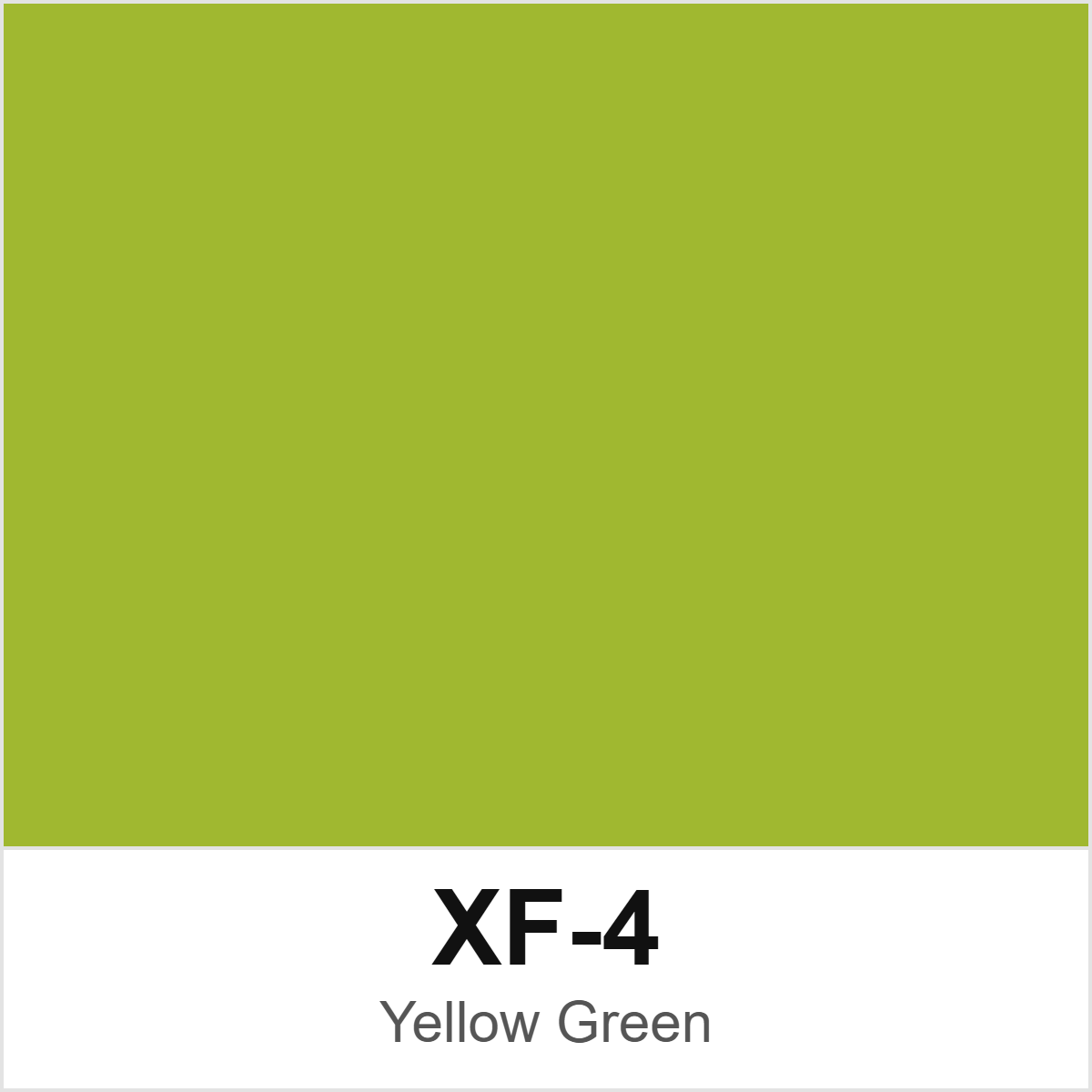 Tamiya XF-4 Yellow Green colour swatch