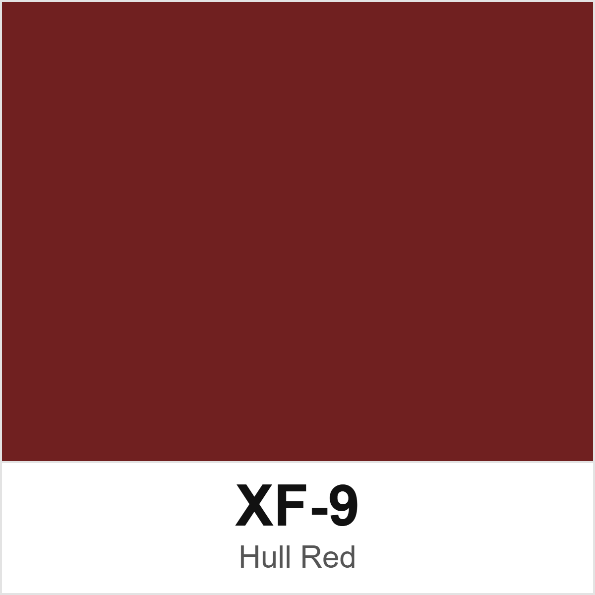 Tamiya XF-9 Hull Red colour swatch