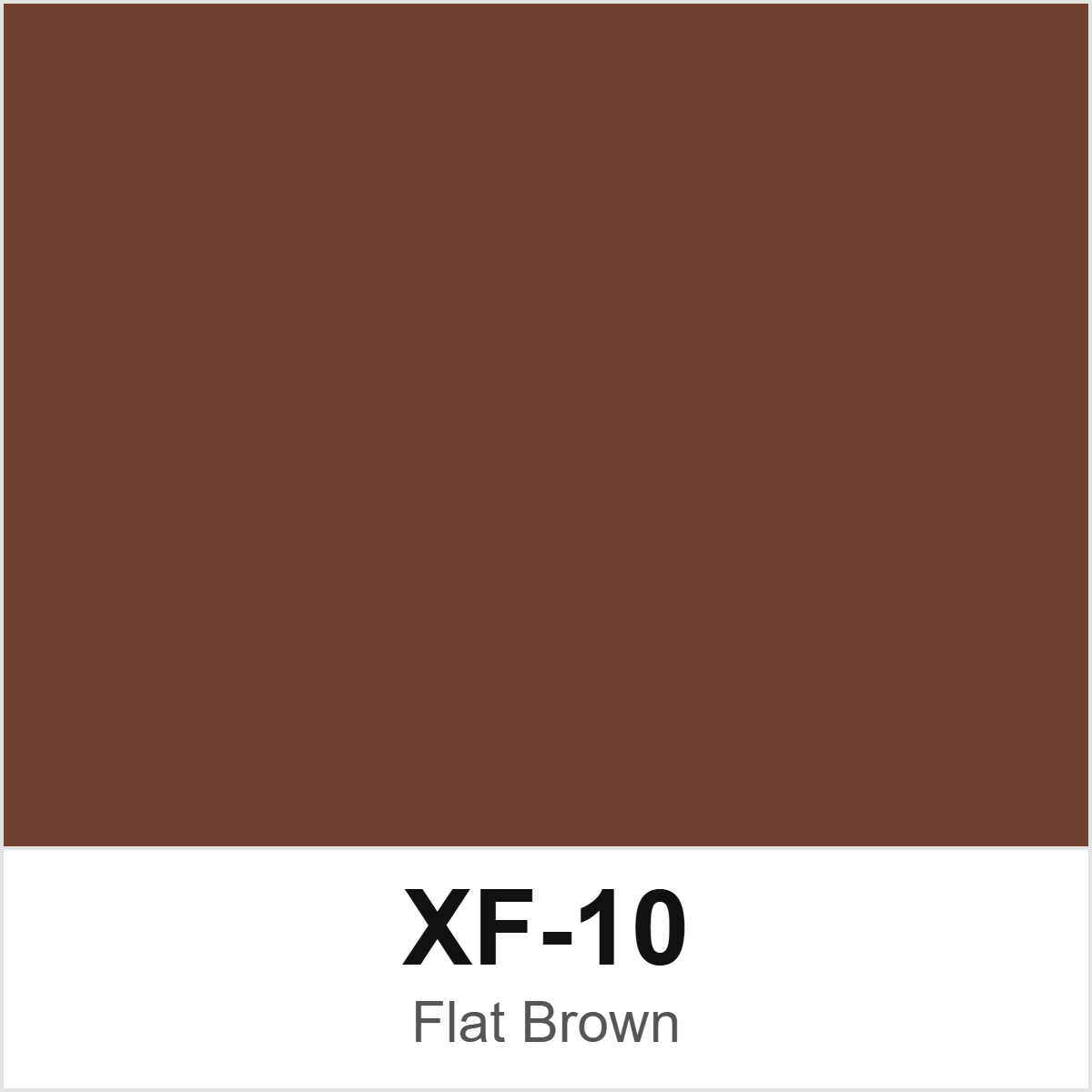 Tamiya XF-10 Flat Brown colour swatch