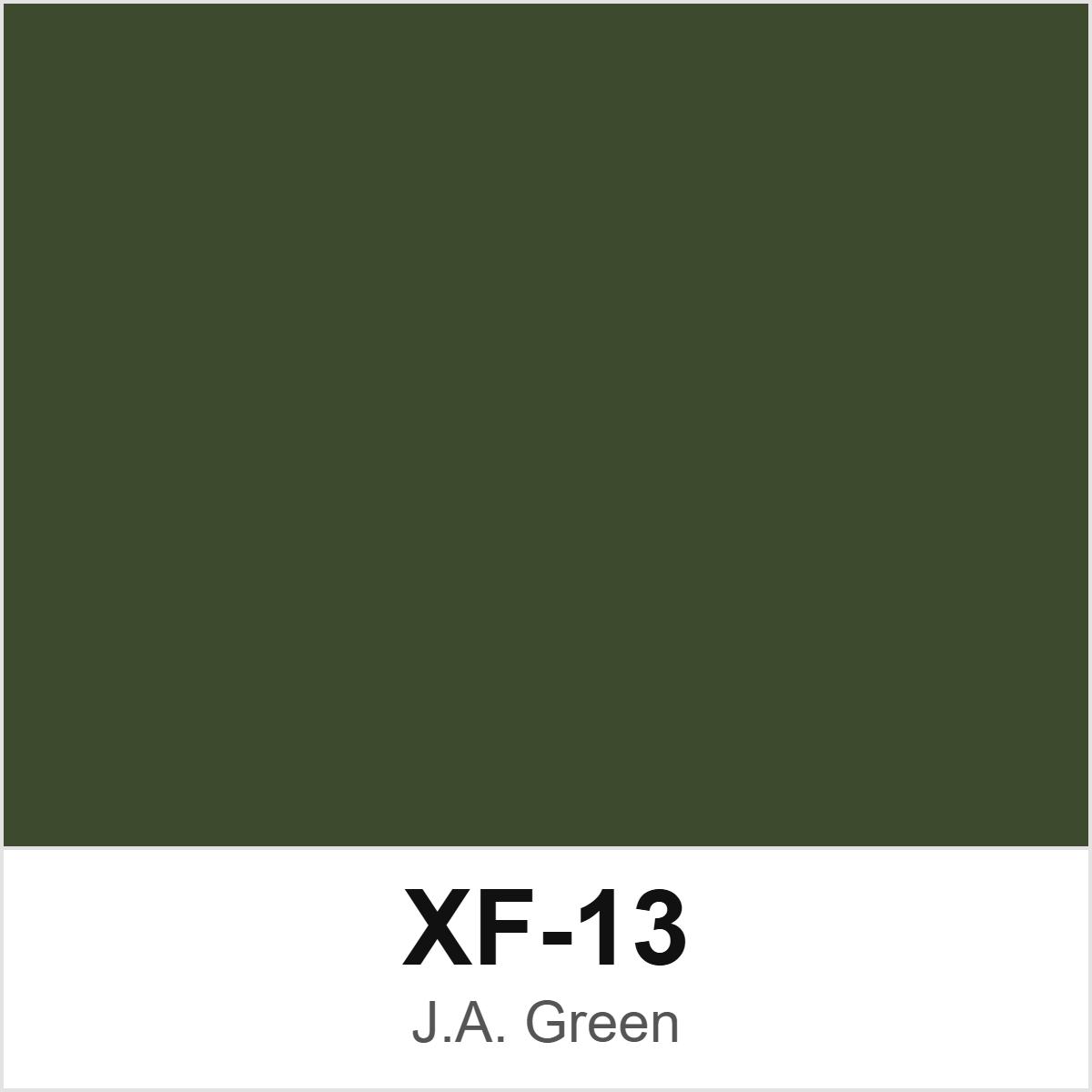 Tamiya XF-13 J.A. Green colour swatch