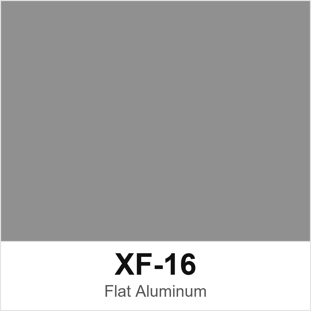 Tamiya XF-16 Flat Aluminum colour swatch