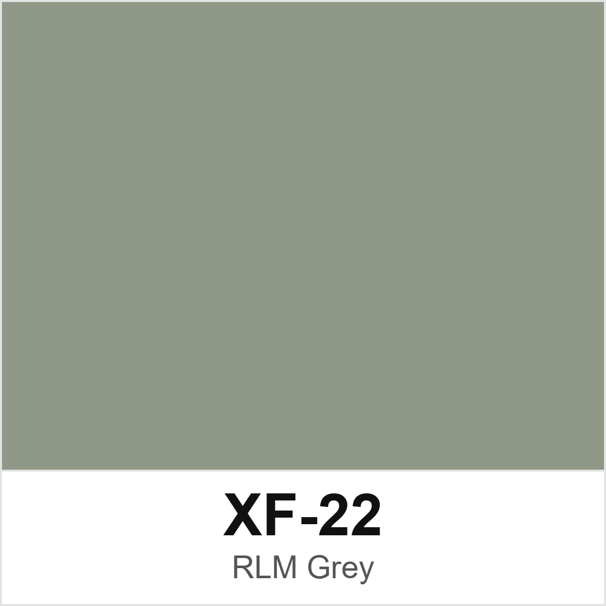 Tamiya XF-22 RLM Grey colour swatch