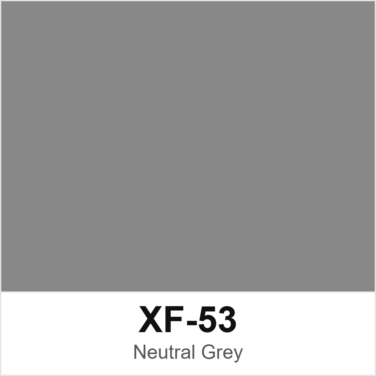 Tamiya XF-53 Neutral Grey colour swatch