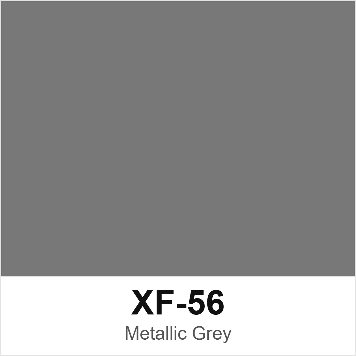Tamiya XF-56 Metallic Grey colour swatch