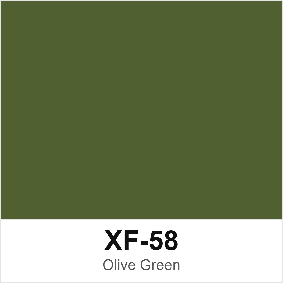 Tamiya XF-58 Olive Green colour swatch