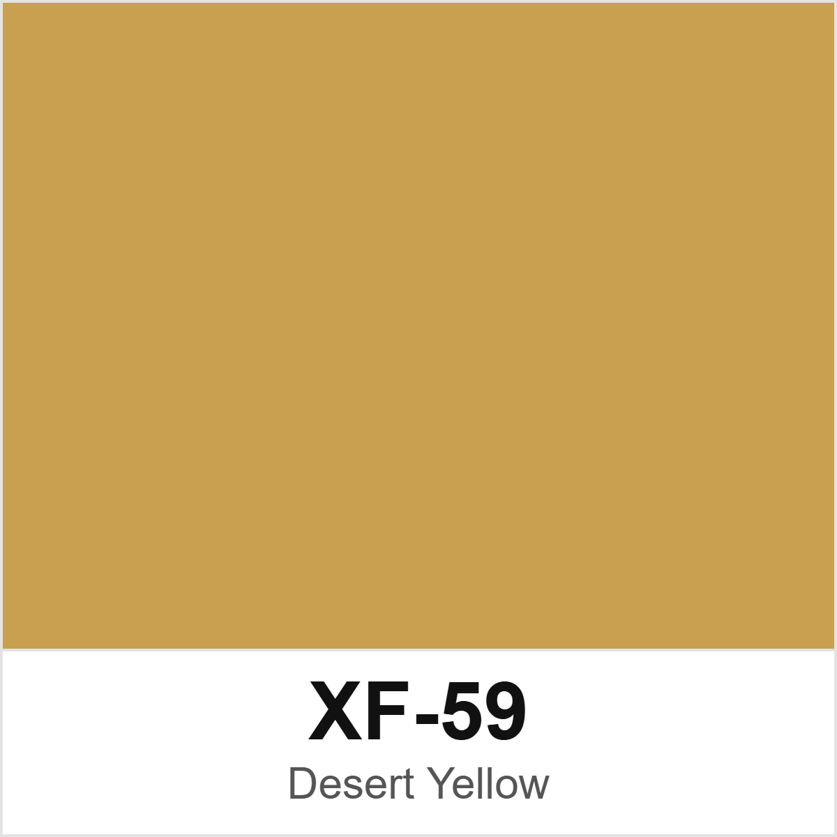 Tamiya XF-59 Desert Yellow colour swatch