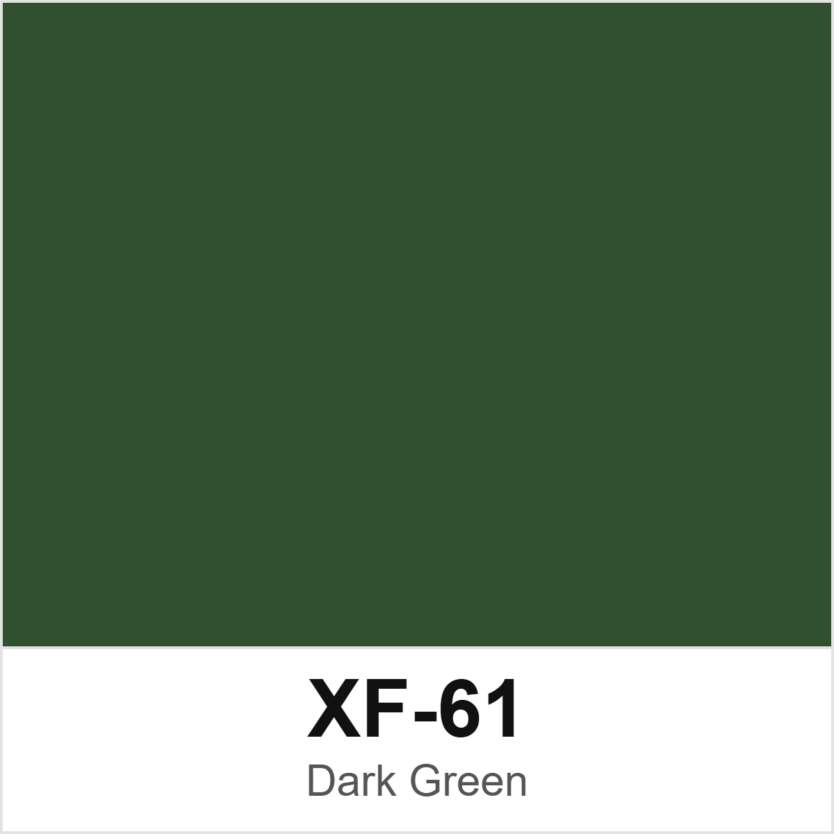 Tamiya XF-61 Dark Green colour swatch